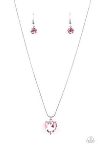 Paparazzi-Smitten with Style - Pink Necklace