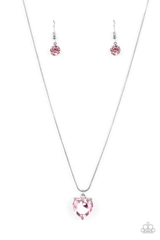 Paparazzi-Smitten with Style - Pink Necklace
