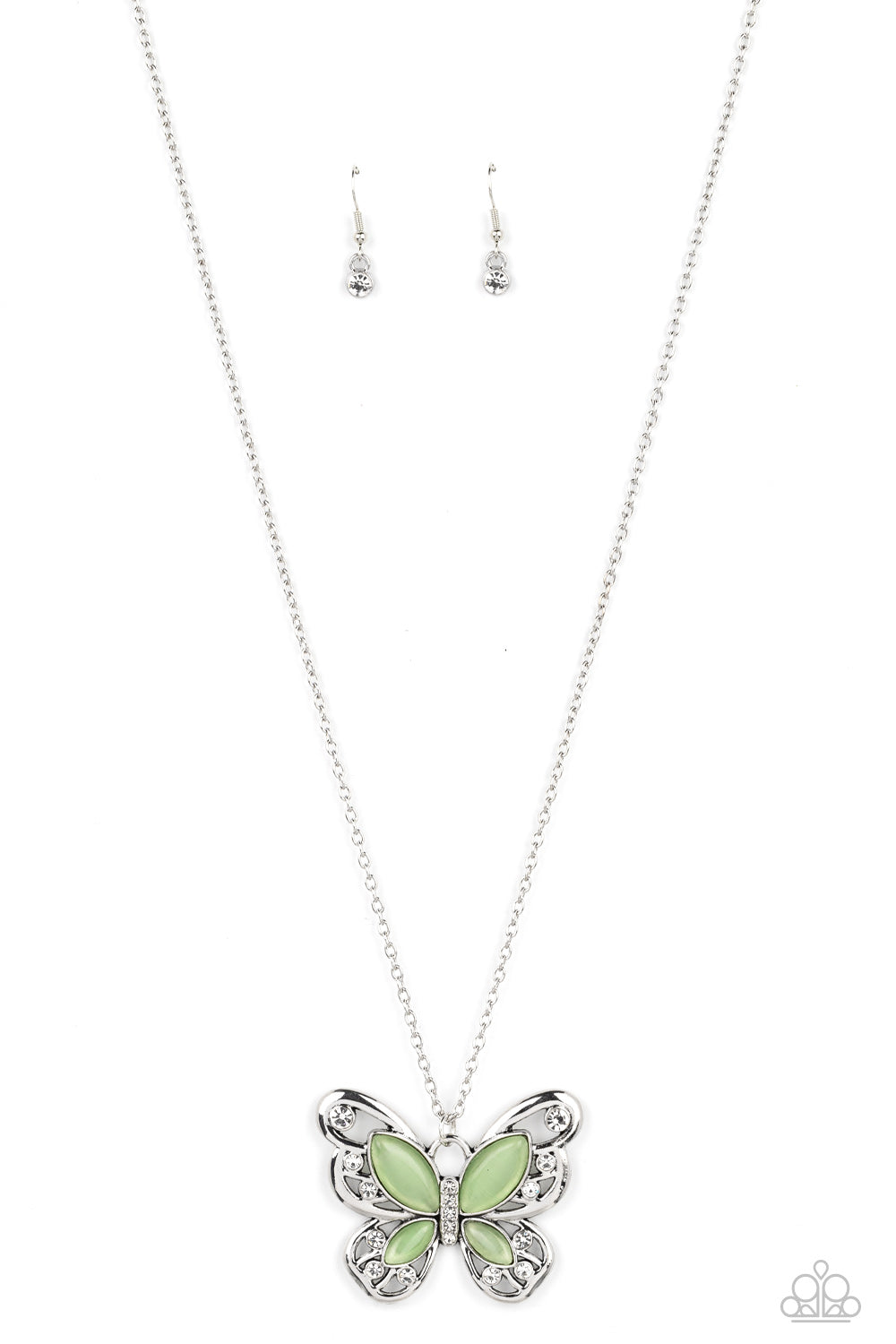 Paparazzi-Wings Of Whimsy - Green Necklace