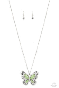 Paparazzi-Wings Of Whimsy - Green Necklace
