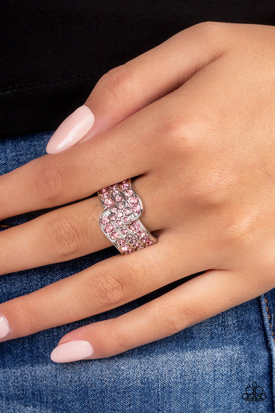 Paparazzi-No Flowers Barred - Pink Ring