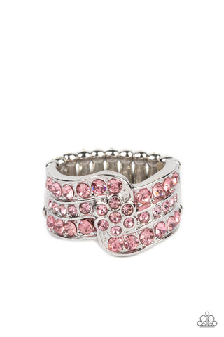 Paparazzi-No Flowers Barred - Pink Ring