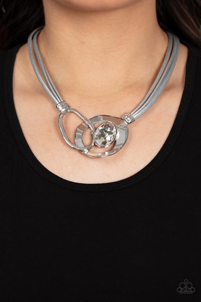 Paparazzi Californian Cowgirl - Silver Necklace