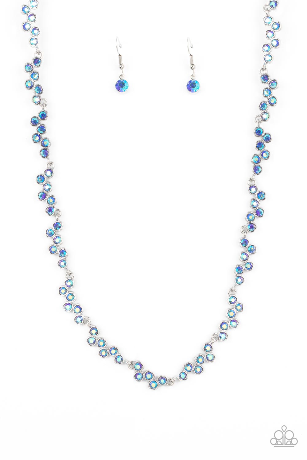 Paparazzi-GLOWING Admiration - Blue Necklace