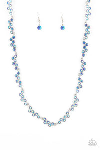 Paparazzi-GLOWING Admiration - Blue Necklace