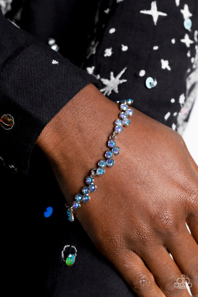 Paparazzi-Flatter Yourself - Blue Bracelet