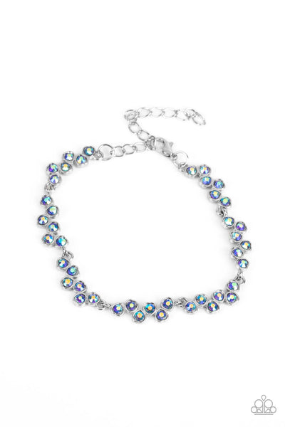 Paparazzi-Flatter Yourself - Blue Bracelet