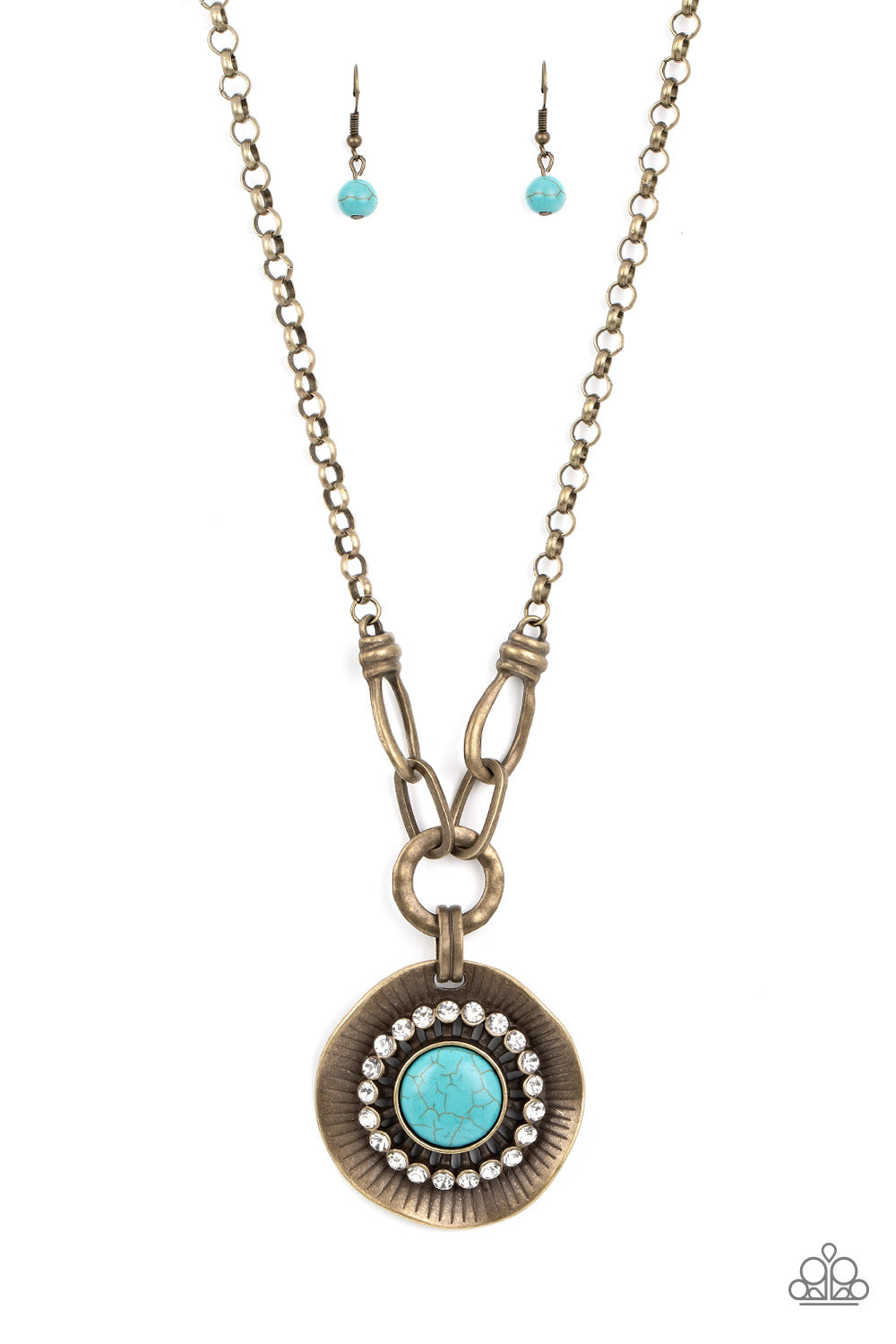 Paparazzi-Badlands Treasure Hunt - Brass Necklace