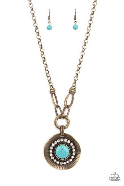 Paparazzi-Badlands Treasure Hunt - Brass Necklace