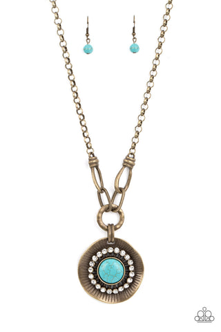 Paparazzi-Badlands Treasure Hunt - Brass Necklace