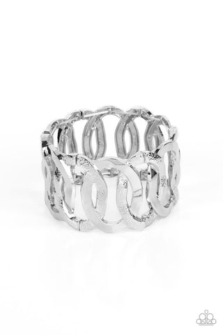 Paparazzi-Industrial Indulgence - Silver Bracelet