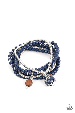 Paparazzi-Epic Escapade - Blue Bracelet