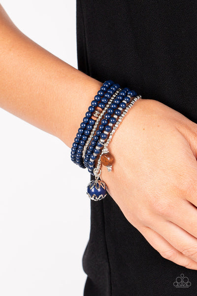Paparazzi-Epic Escapade - Blue Bracelet