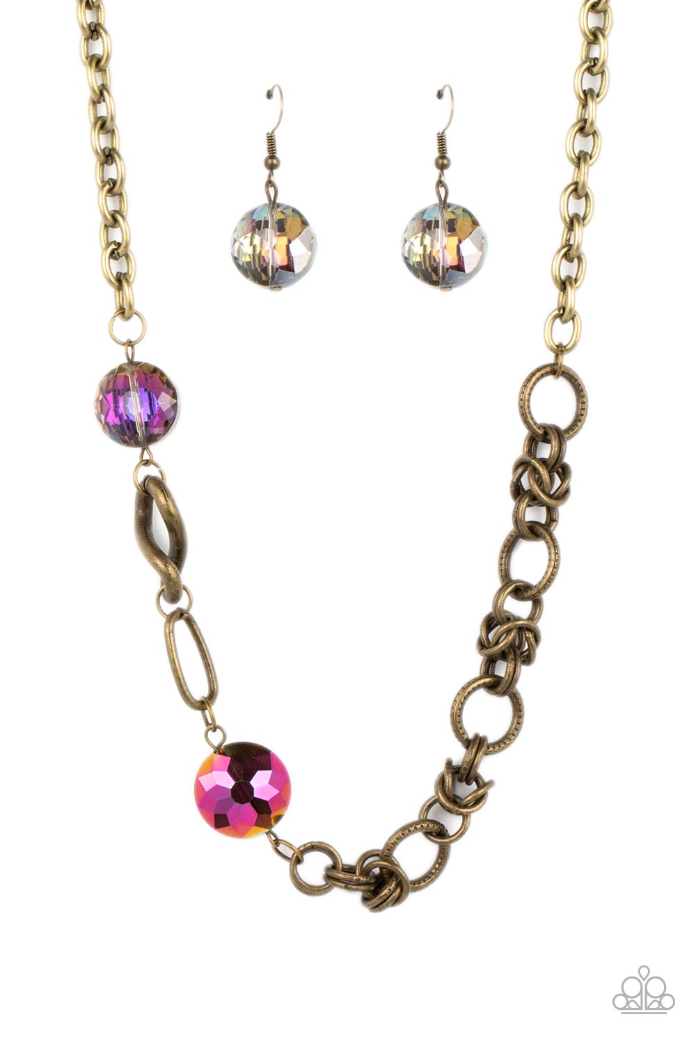 Paparazzi-Celestially Celtic - Brass Necklace
