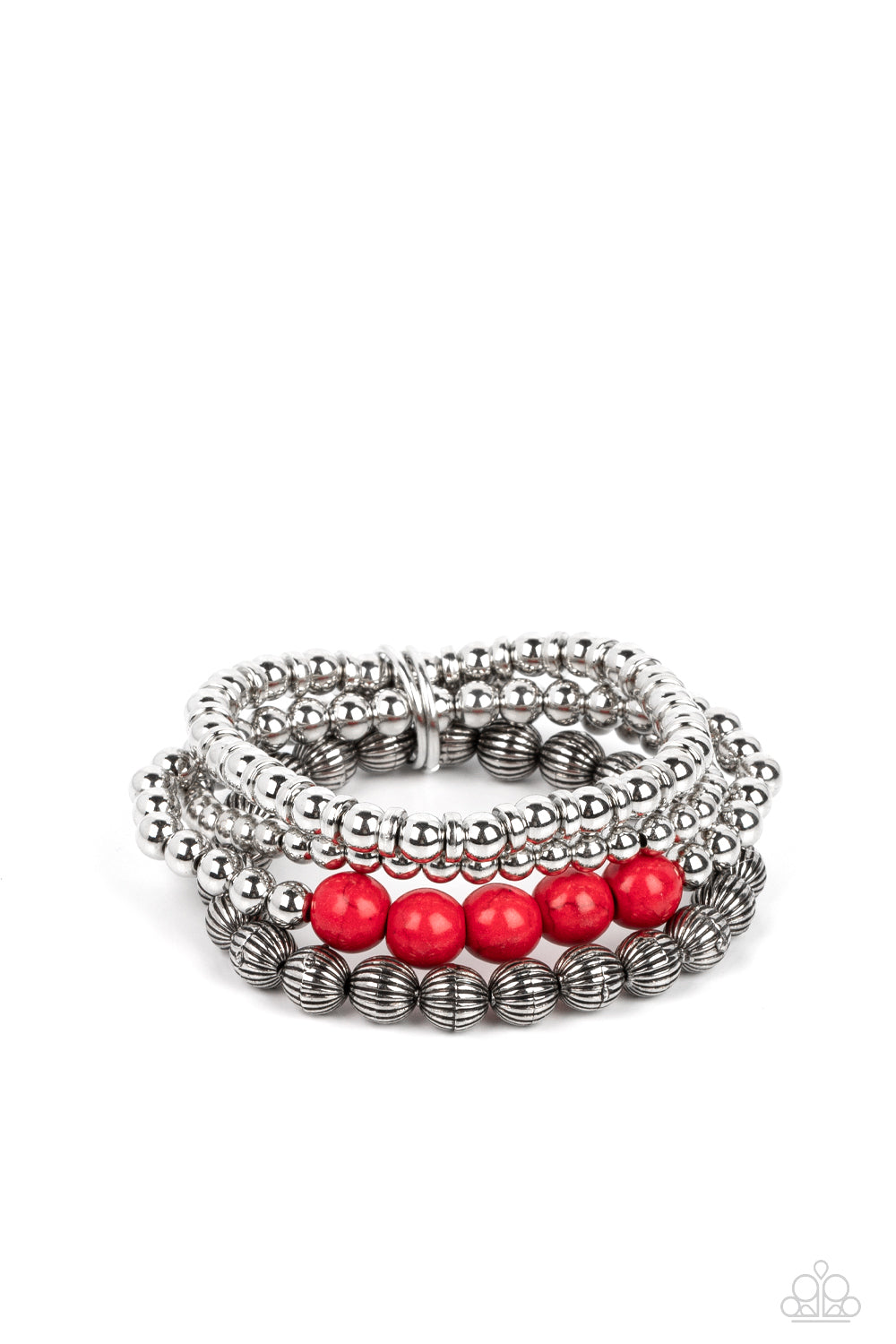Paparazzi-Wildland Wanderer - Red Bracelet