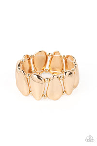 Paparazzi-Classy Cave - Gold Bracelet