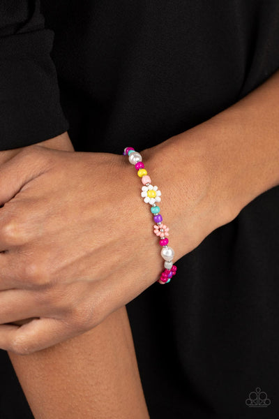 Paparazzi-Groovy Gerberas - Pink Bracelet