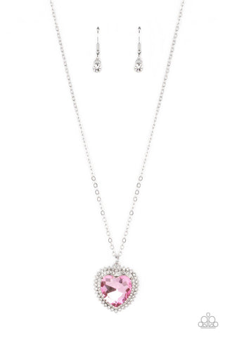 Paparazzi-Sweethearts Stroll - Pink Necklace