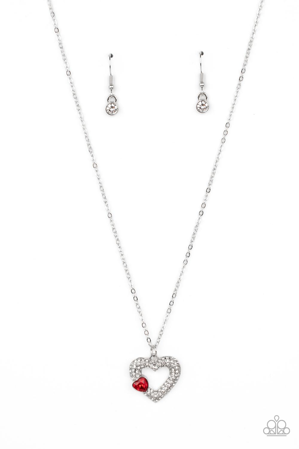 Paparazzi-Bedazzled Bliss - Red Necklace