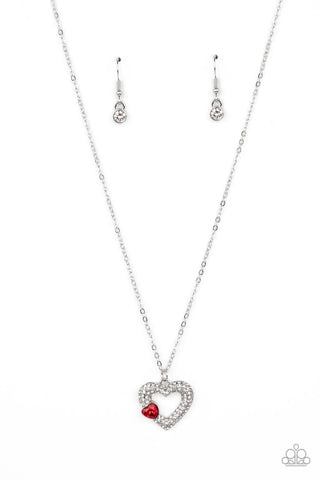 Paparazzi-Bedazzled Bliss - Red Necklace