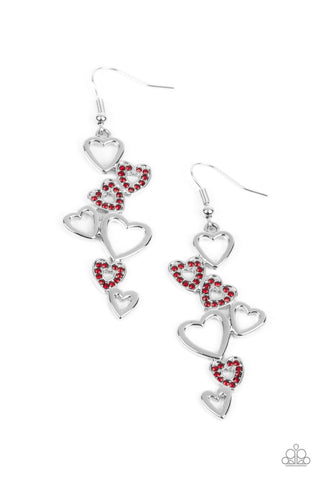 Paparazzi-Sweetheart Serenade - Red Earring