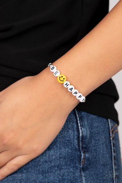 Paparazzi-I Love Your Smile - White Bracelet