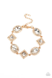 Paparazzi-Decade of Dazzle - Gold Bracelet