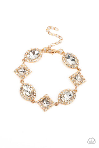 Paparazzi-Decade of Dazzle - Gold Bracelet