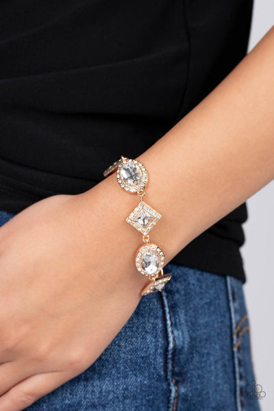 Paparazzi-Decade of Dazzle - Gold Bracelet