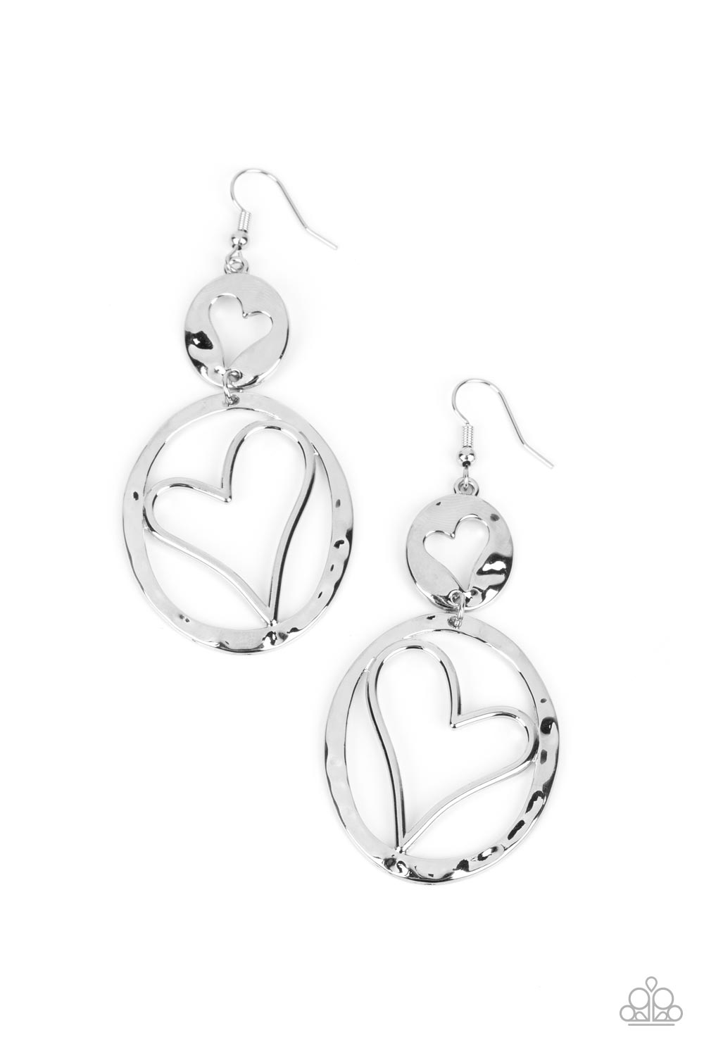 Paparazzi-Enchanting Echo - Silver Earring