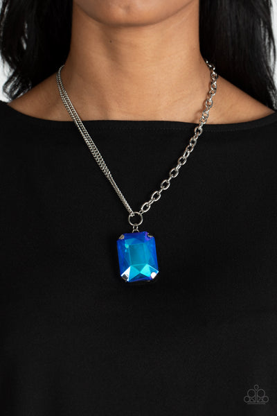 Paparazzi-Instant Intimidation - Blue Necklace