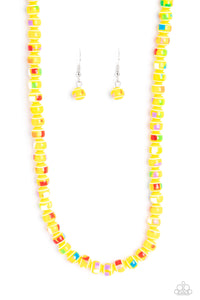 Paparazzi-Gobstopper Glamour - Yellow Necklace
