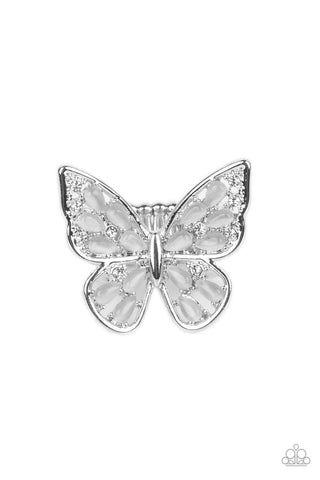 Paparazzi-Flying Fashionista - White Ring