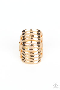 Paparazzi-Imperial Glory Gold Ring