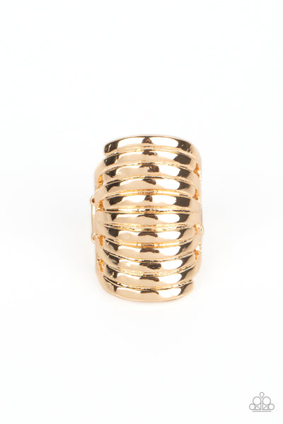 Paparazzi-Imperial Glory Gold Ring