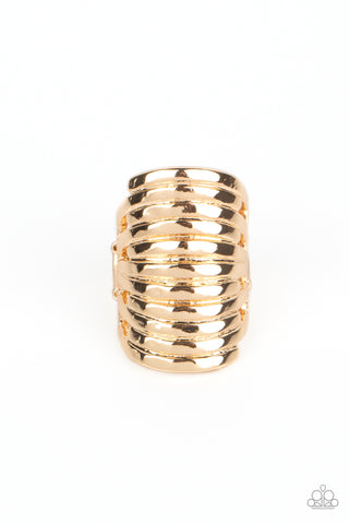 Paparazzi-Imperial Glory Gold Ring