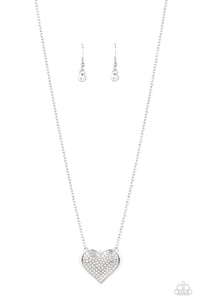 Paparazzi-Spellbinding Sweetheart - White Necklace4