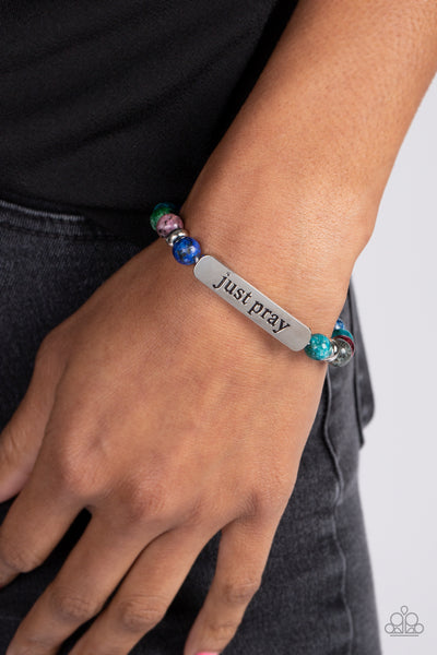 Paparazzi-Just Pray - Multi Bracelet