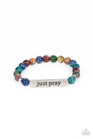 Paparazzi-Just Pray - Multi Bracelet