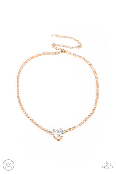 Paparazzi-Flirty Fiance - Gold Necklace