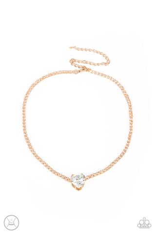 Paparazzi-Flirty Fiance - Gold Necklace