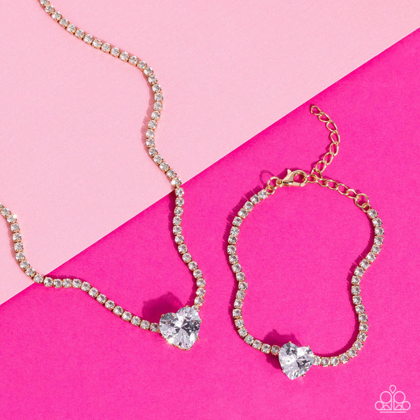 Paparazzi-Flirty Fiance - Gold Necklace