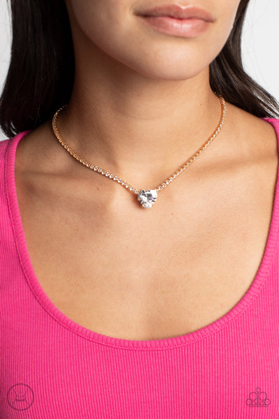 Paparazzi-Flirty Fiance - Gold Necklace