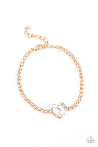 Paparazzi-Bedazzled Beauty - Gold Bracelet