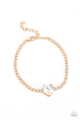 Paparazzi-Bedazzled Beauty - Gold Bracelet