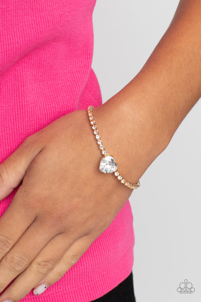 Paparazzi-Bedazzled Beauty - Gold Bracelet