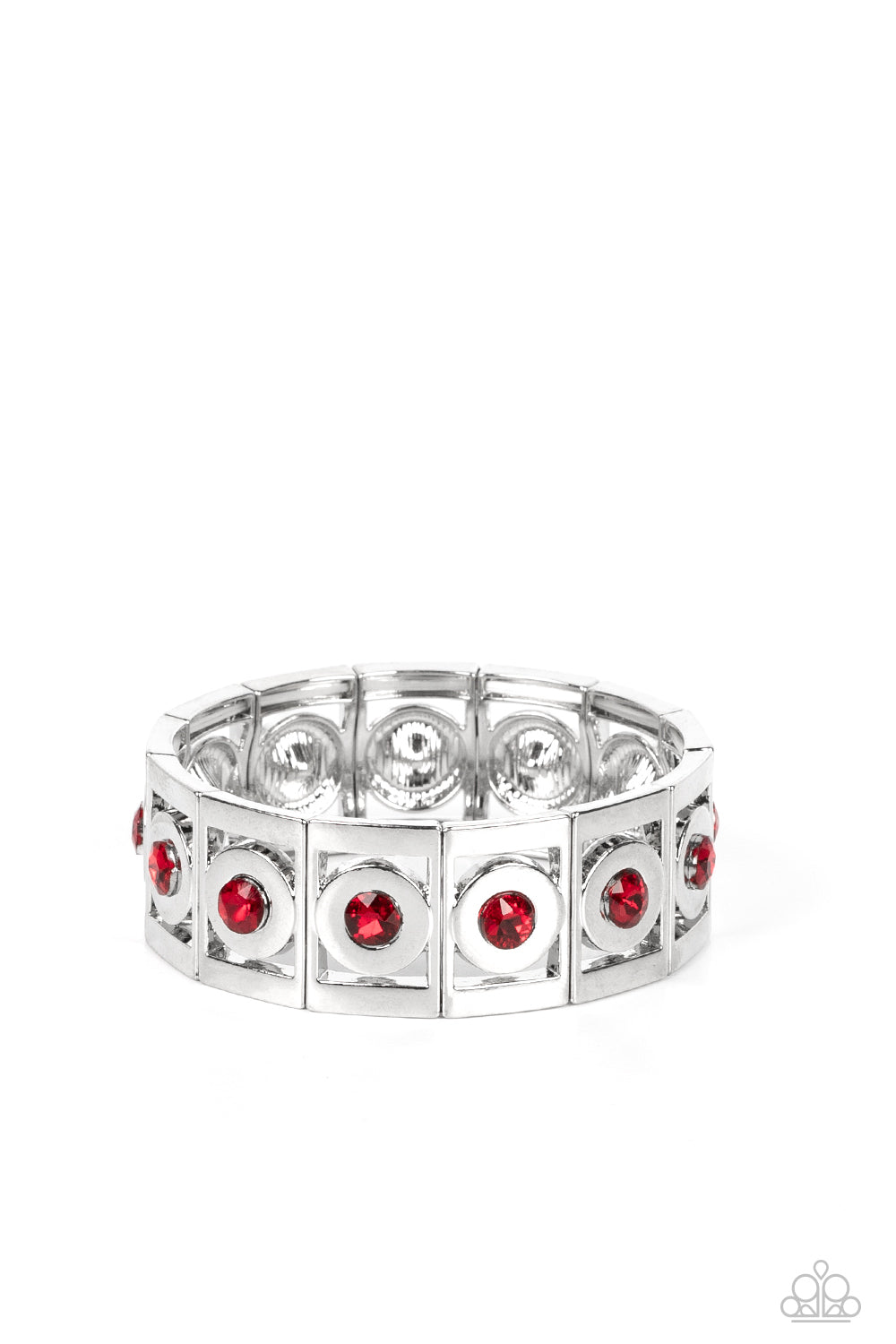 Paparazzi-Stretch of Drama - Red Bracelet