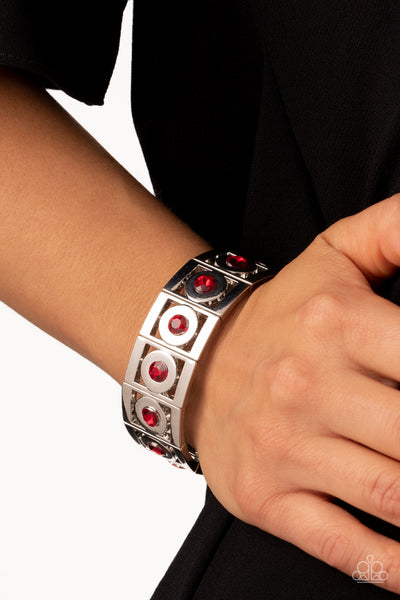 Paparazzi-Stretch of Drama - Red Bracelet