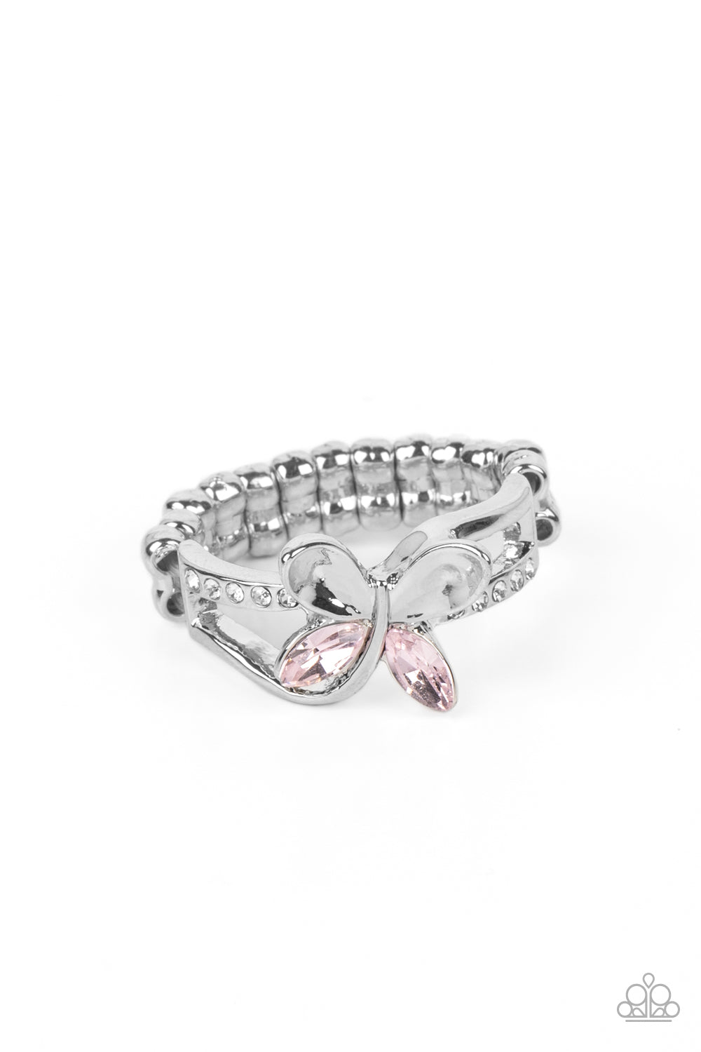 Paparazzi-Fetching Flutter - Pink Butterfly Ring