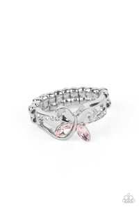 Paparazzi-Fetching Flutter - Pink Butterfly Ring